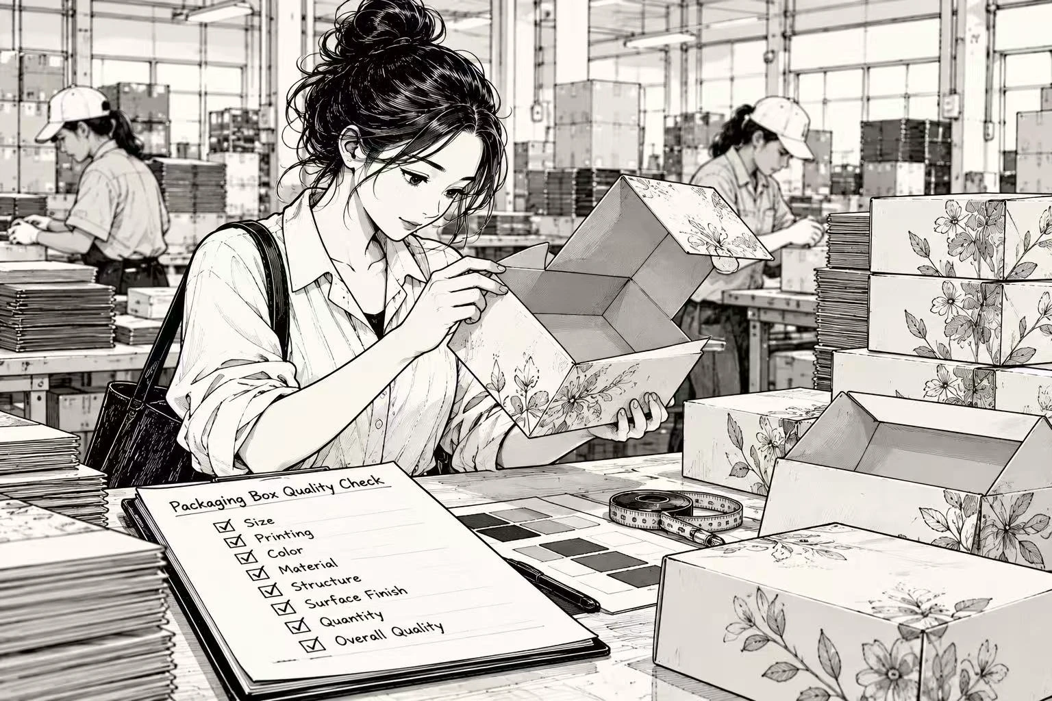 Inspecting the packed order